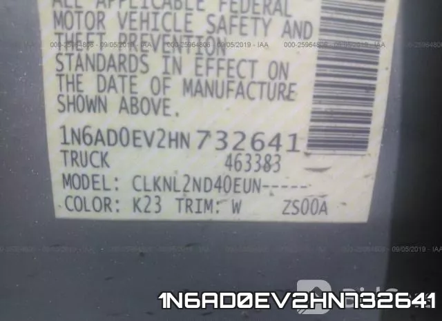 1N6AD0EV2HN732641 фото 10