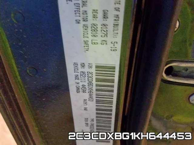 2C3CDXBG1KH644453 фото 2