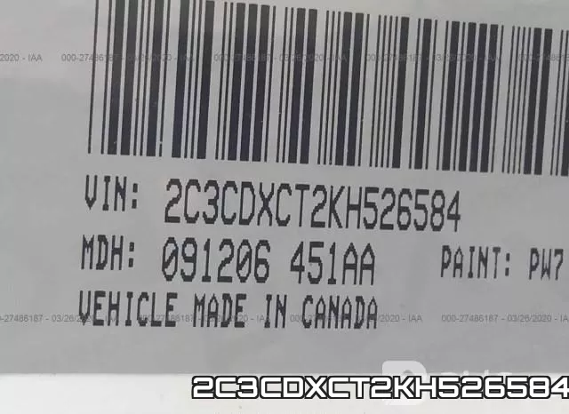 2C3CDXCT2KH526584 фото 10