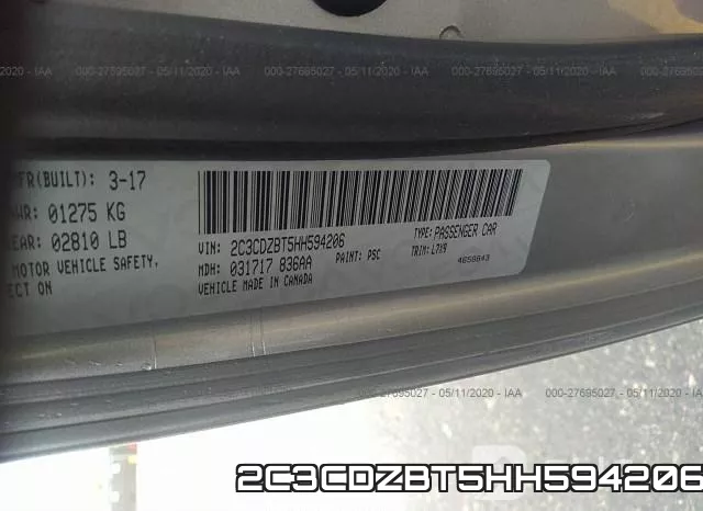 2C3CDZBT5HH594206 фото 10