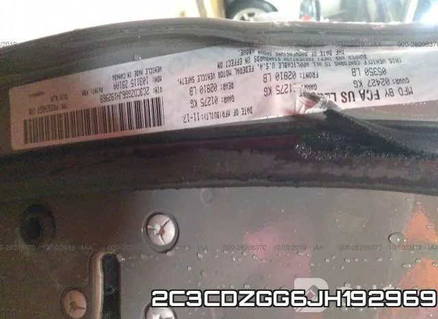 2C3CDZGG6JH192969 фото 10