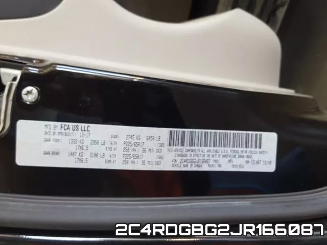 2C4RDGBG2JR166087 фото 2