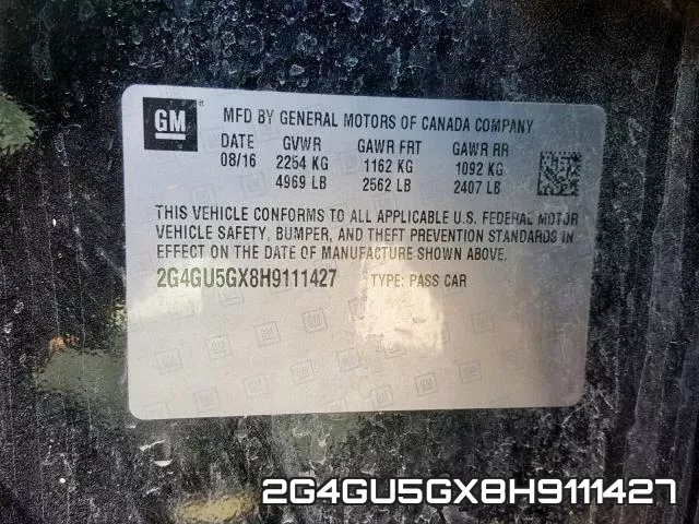 2G4GU5GX8H9111427 фото 2