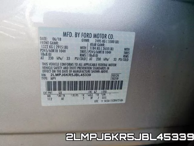 2LMPJ6KR5JBL45339 фото 2