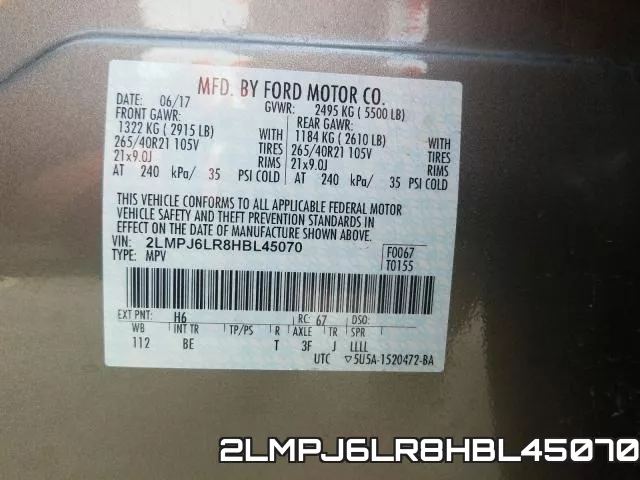 2LMPJ6LR8HBL45070 фото 2