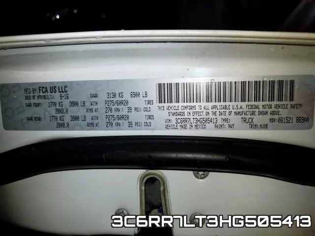 3C6RR7LT3HG505413 фото 2
