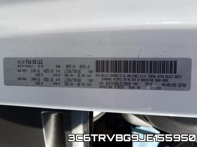 3C6TRVBG9JE155950 фото 2