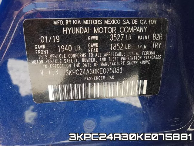 3KPC24A30KE075881 фото 2