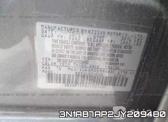 3N1AB7AP2JY209480 фото 10