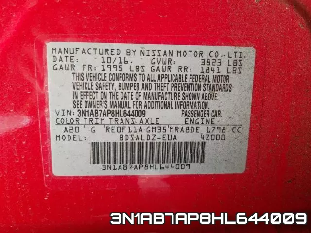 3N1AB7AP8HL644009 фото 2