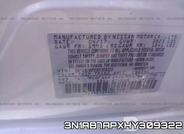3N1AB7APXHY309322 фото 10