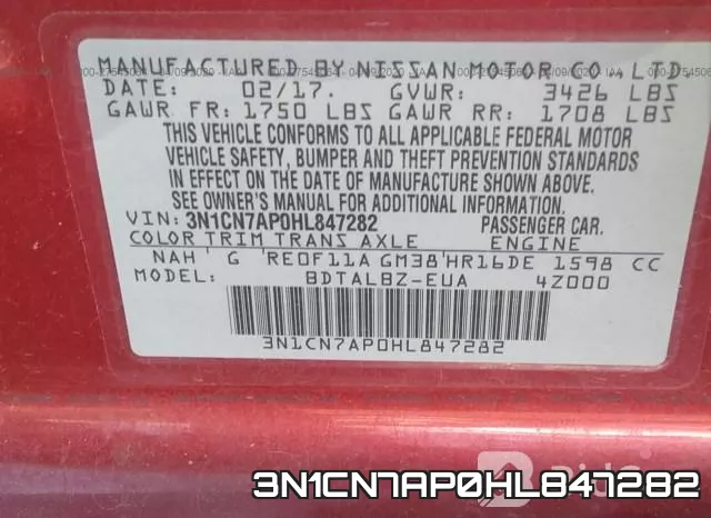 3N1CN7AP0HL847282 фото 10
