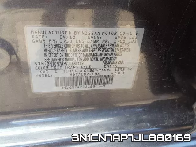 3N1CN7AP7JL880169 фото 2