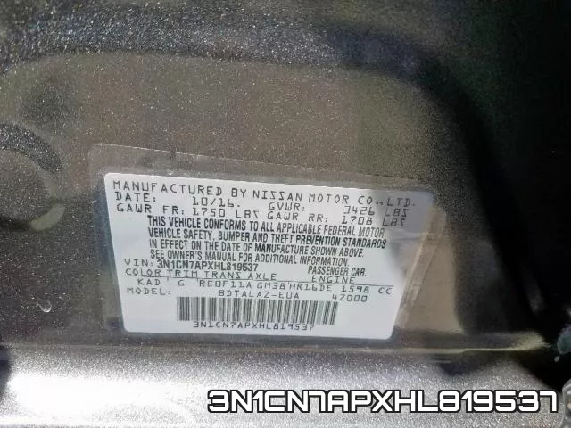 3N1CN7APXHL819537 фото 2