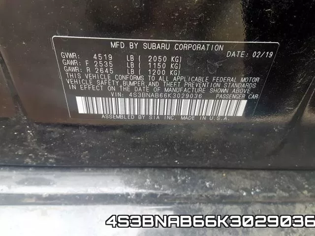 4S3BNAB66K3029036 фото 2