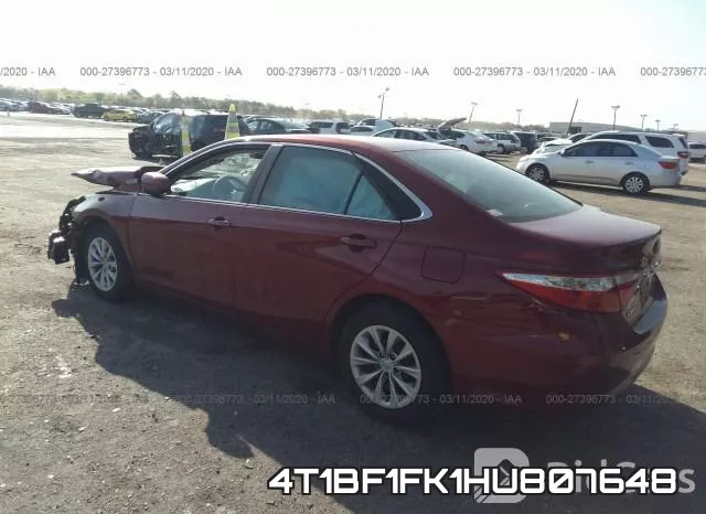 4T1BF1FK1HU807648 фото 4
