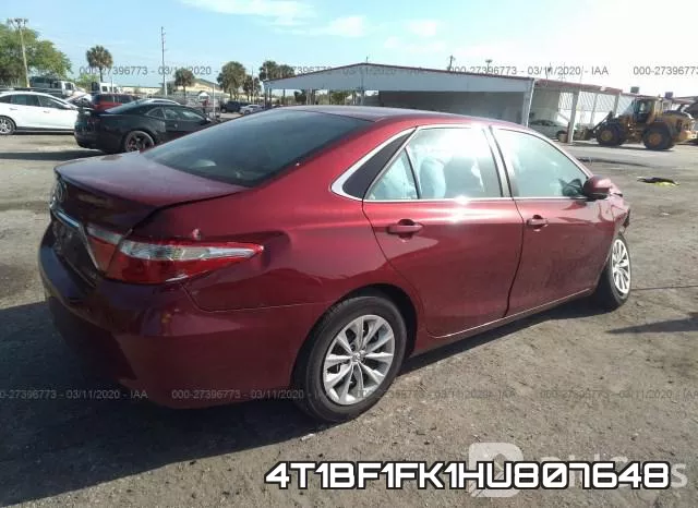 4T1BF1FK1HU807648 фото 5