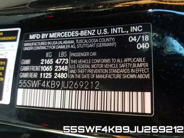 55SWF4KB9JU269212 фото 2