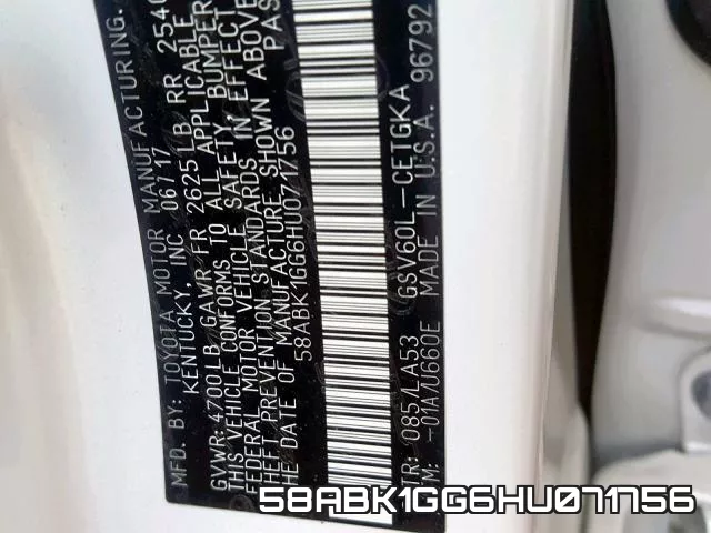 58ABK1GG6HU071756 фото 2