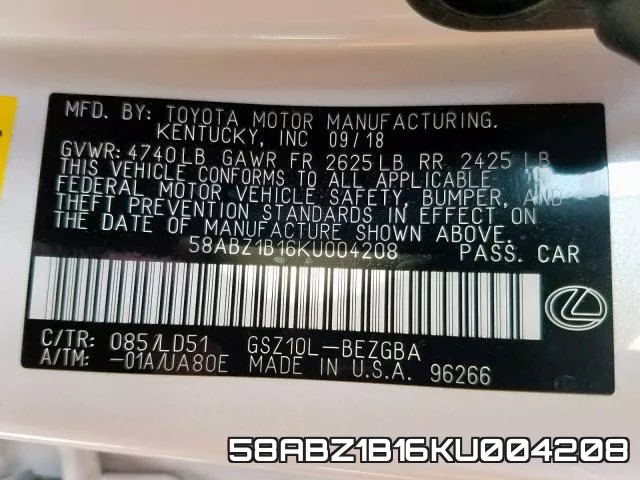 58ABZ1B16KU004208 фото 2