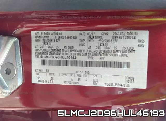 5LMCJ2D96HUL46193 фото 10
