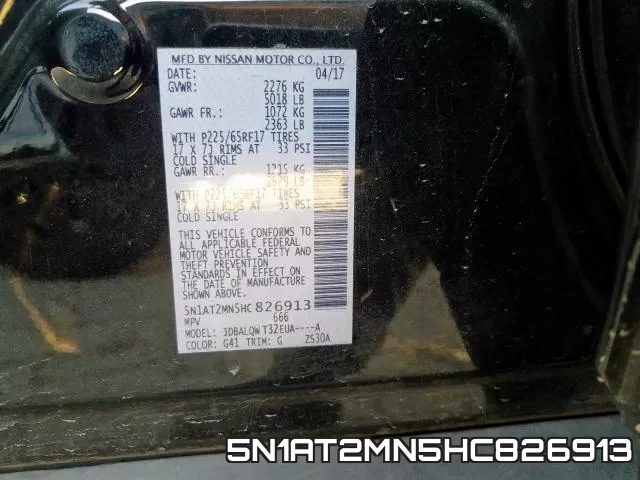 5N1AT2MN5HC826913 фото 2