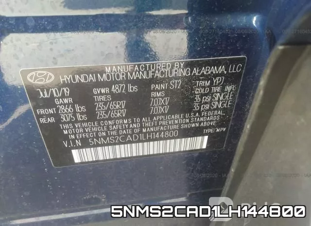 5NMS2CAD1LH144800 фото 10