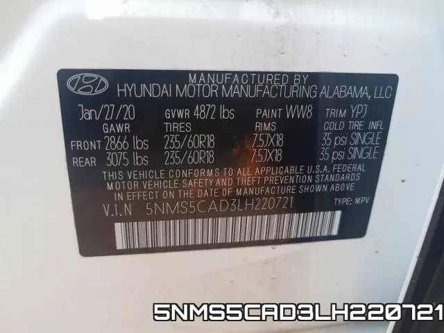 5NMS5CAD3LH220721 фото 2