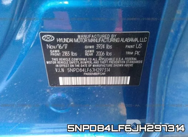 5NPD84LF6JH297314 фото 10