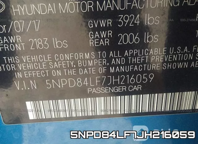 5NPD84LF7JH216059 фото 10