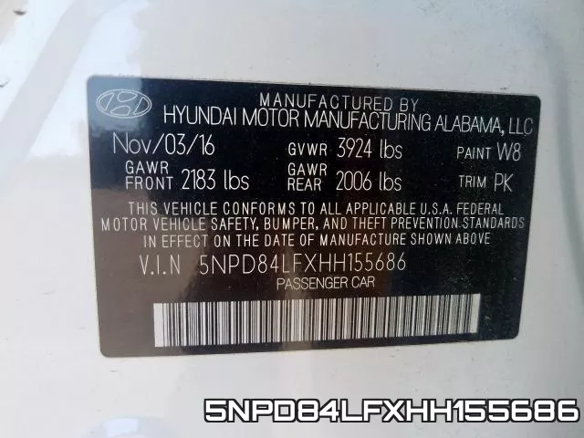 5NPD84LFXHH155686 фото 2