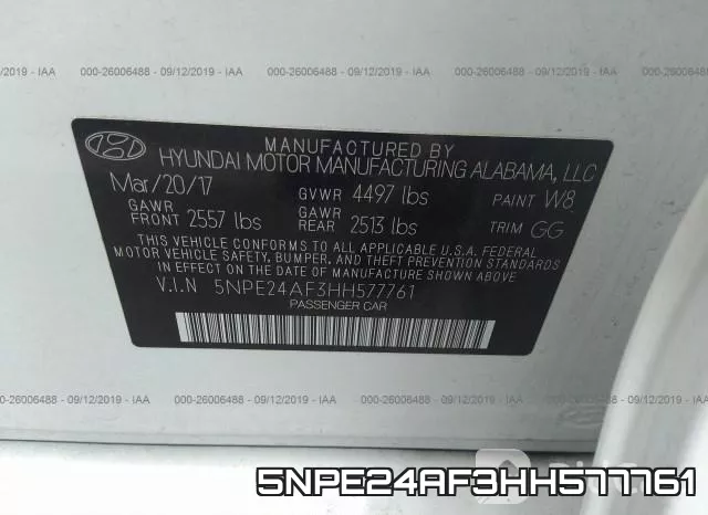 5NPE24AF3HH577761 фото 10
