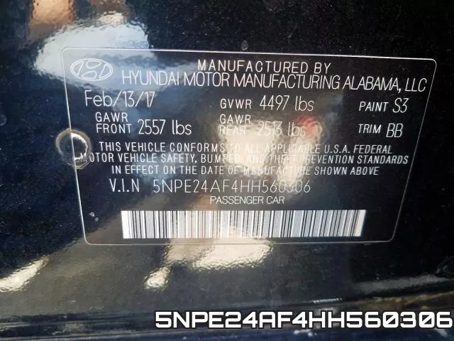 5NPE24AF4HH560306 фото 2
