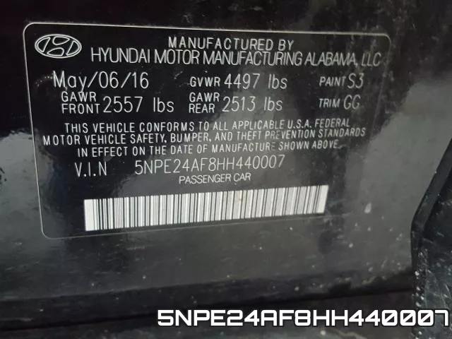 5NPE24AF8HH440007 фото 2