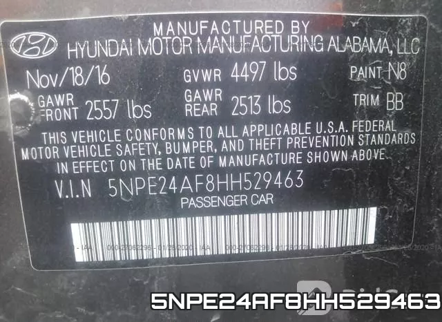 5NPE24AF8HH529463 фото 10