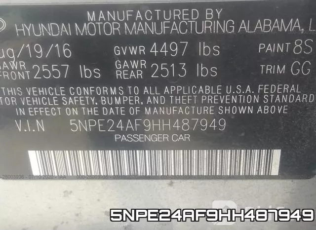 5NPE24AF9HH487949 фото 10