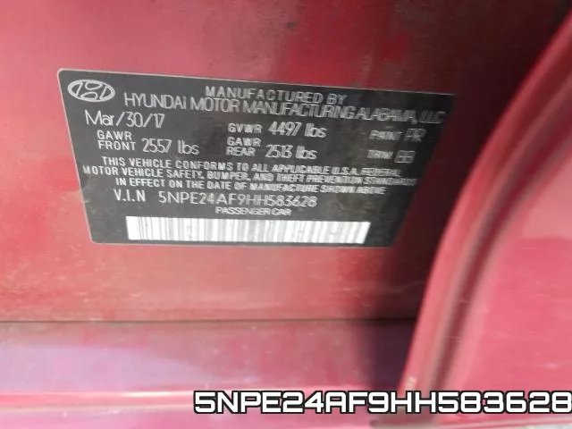 5NPE24AF9HH583628 фото 2
