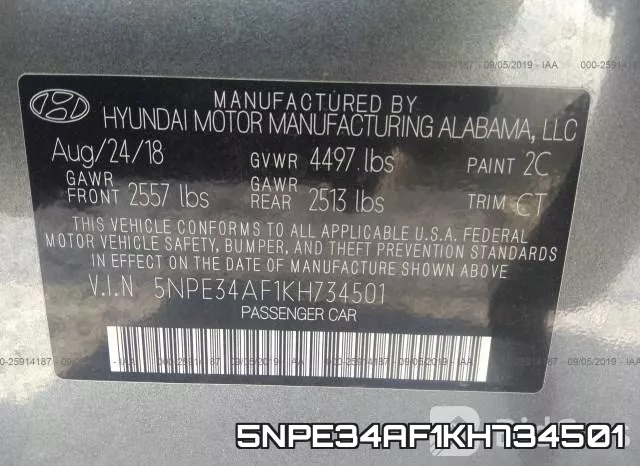 5NPE34AF1KH734501 фото 10