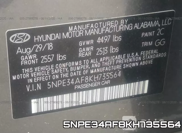 5NPE34AF8KH735564 фото 10