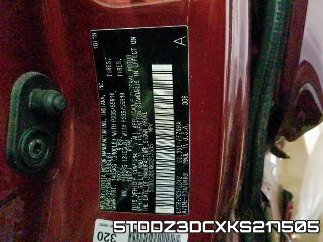 5TDDZ3DCXKS217505 фото 2