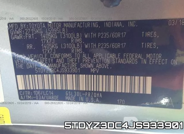 5TDYZ3DC4JS933901 фото 10