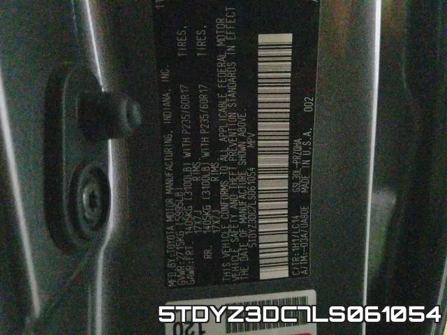 5TDYZ3DC7LS061054 фото 2