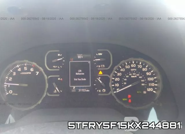 5TFRY5F15KX244881 фото 8