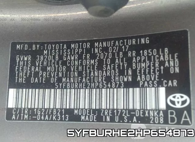 5YFBURHE2HP654873 фото 10
