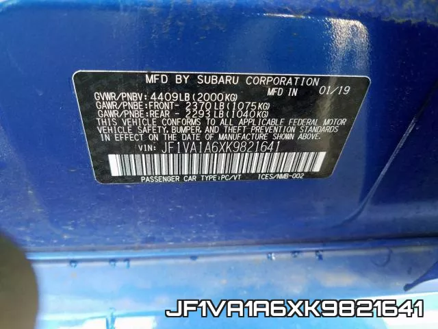 JF1VA1A6XK9821641 фото 2