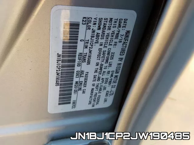 JN1BJ1CP2JW190485 фото 2