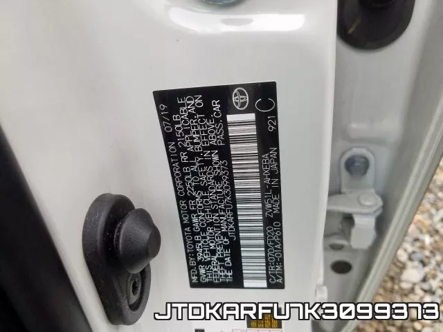 JTDKARFU7K3099373 фото 2