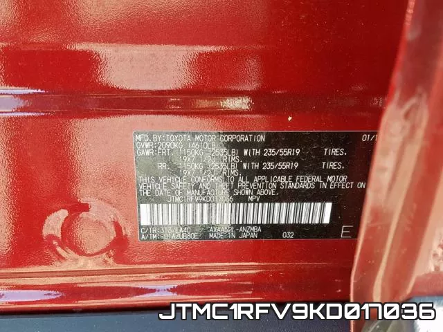 JTMC1RFV9KD017036 фото 2