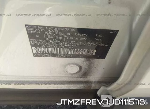 JTMZFREV7JD111573 фото 10
