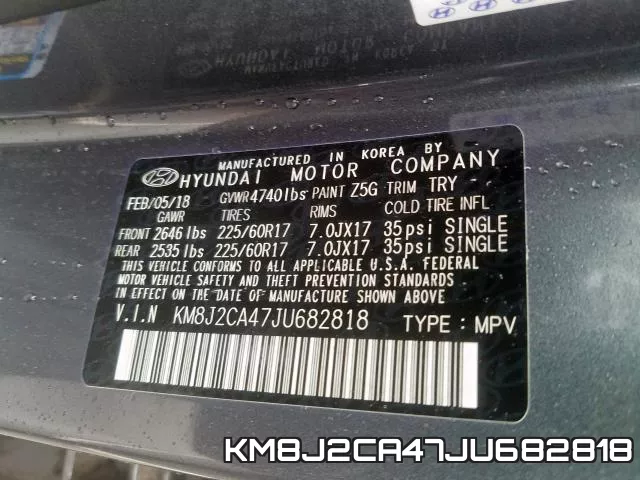 KM8J2CA47JU682818 фото 2